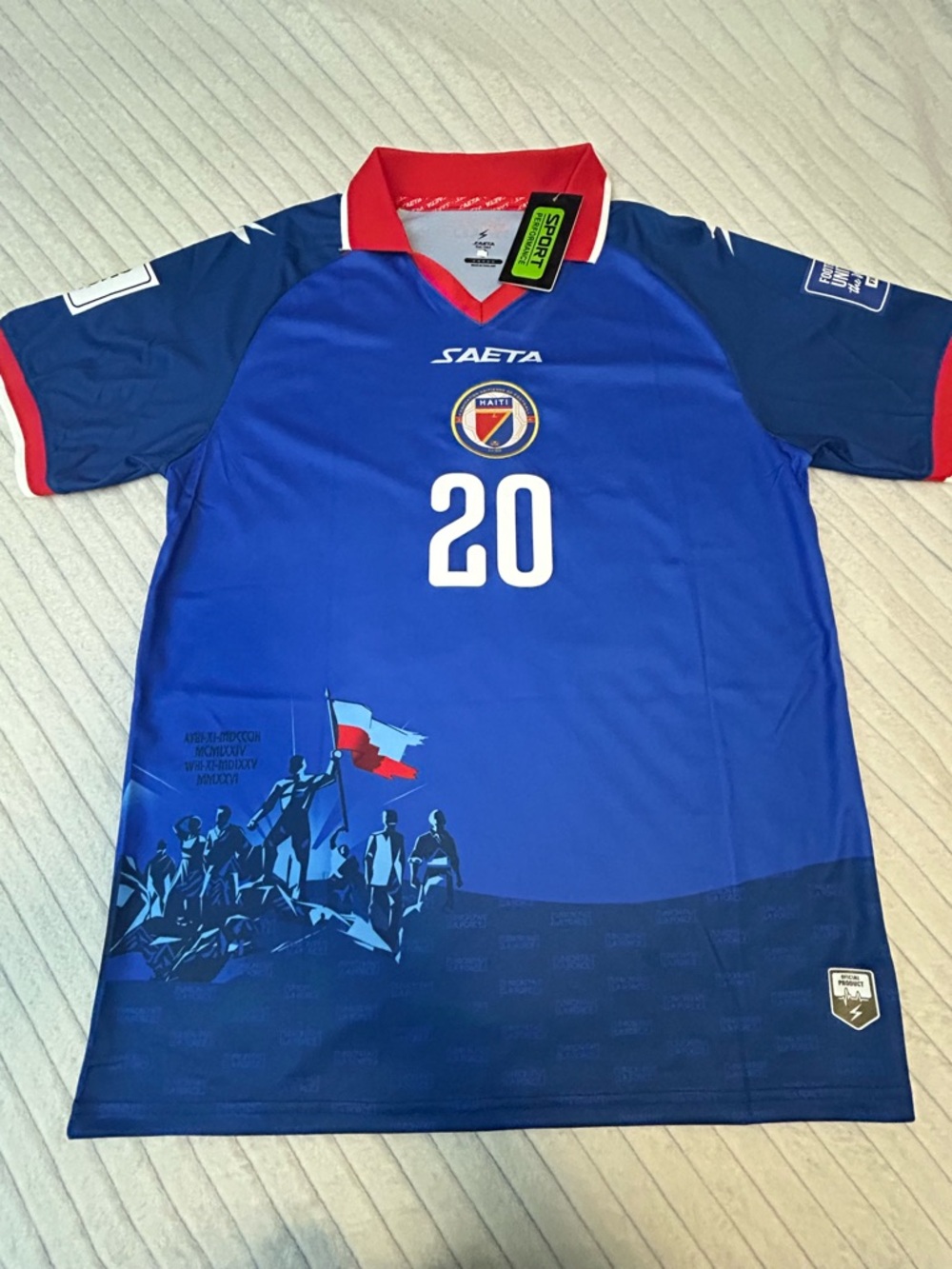 Men’s Blue Number 20 Jersey